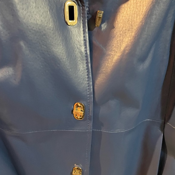 Blue leather jacket - Picture 11 of 11